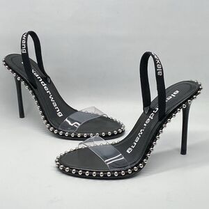 Alexander Wang Nova Studded PCV Slingback Sandals size 36